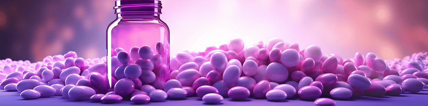 image of different drug pills on a surface