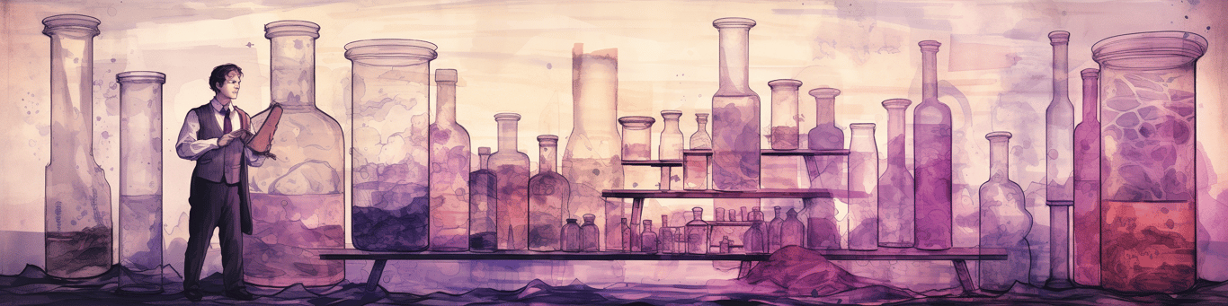 image of a doctor in a lab doing drug, clinical research