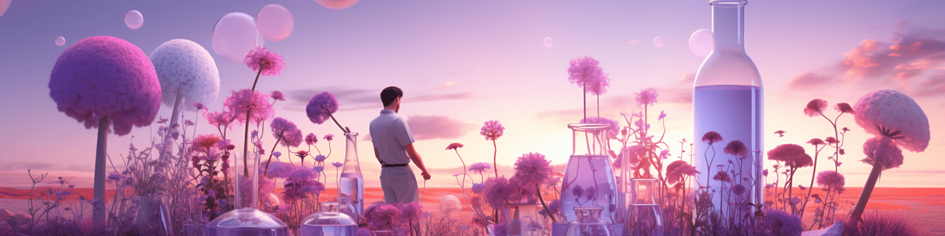 image of a doctor in a lab doing drug, clinical research