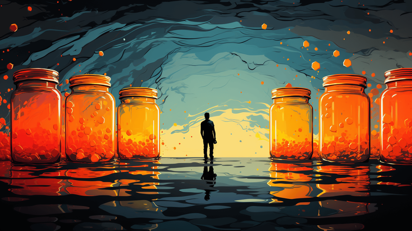 abstract image of a patient experiencing side effect