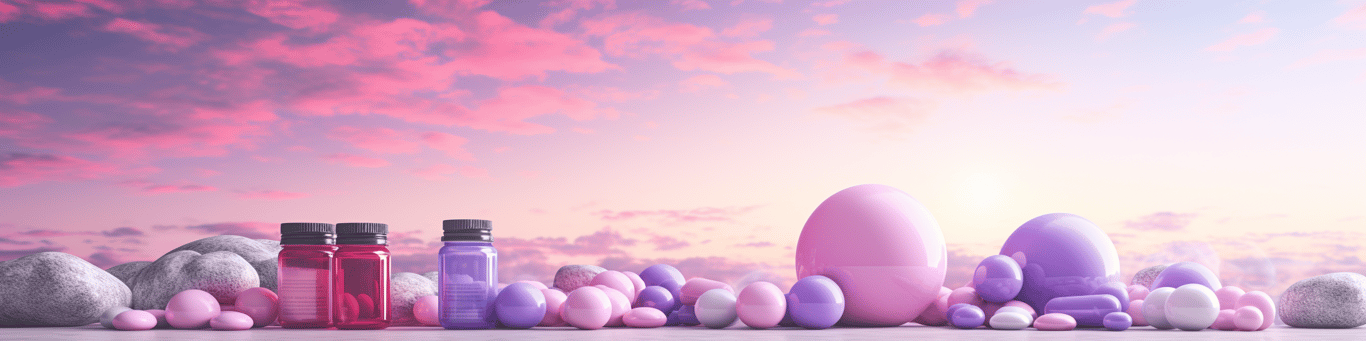 image of different drug pills on a surface