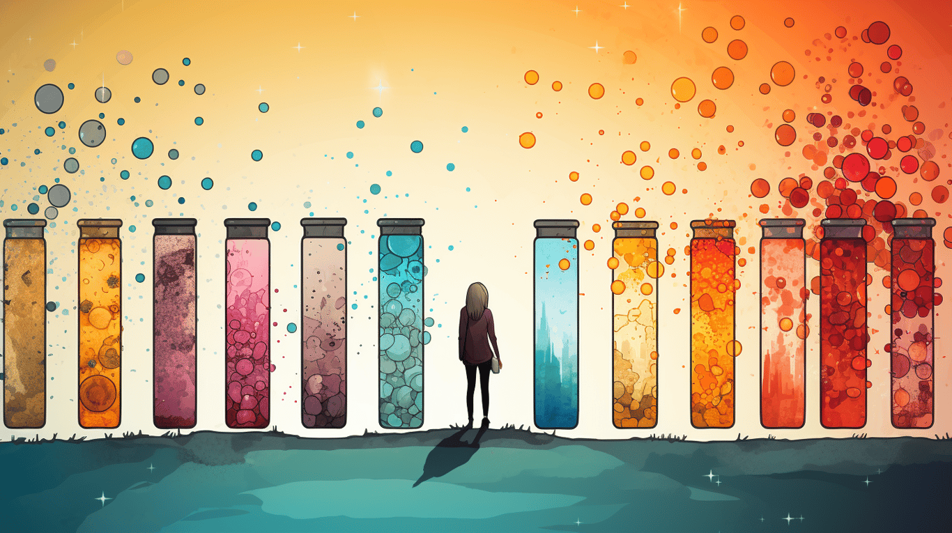 abstract image of a patient experiencing side effect