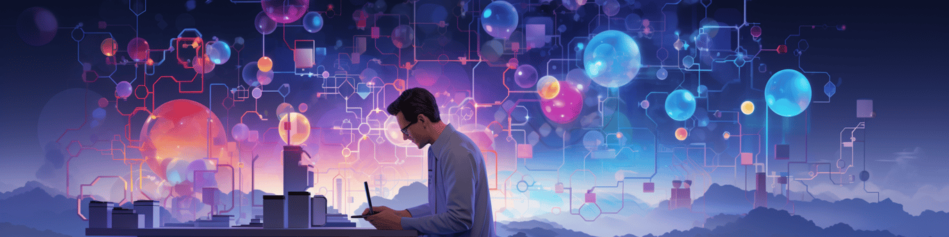 image of a doctor in a lab doing drug, clinical research