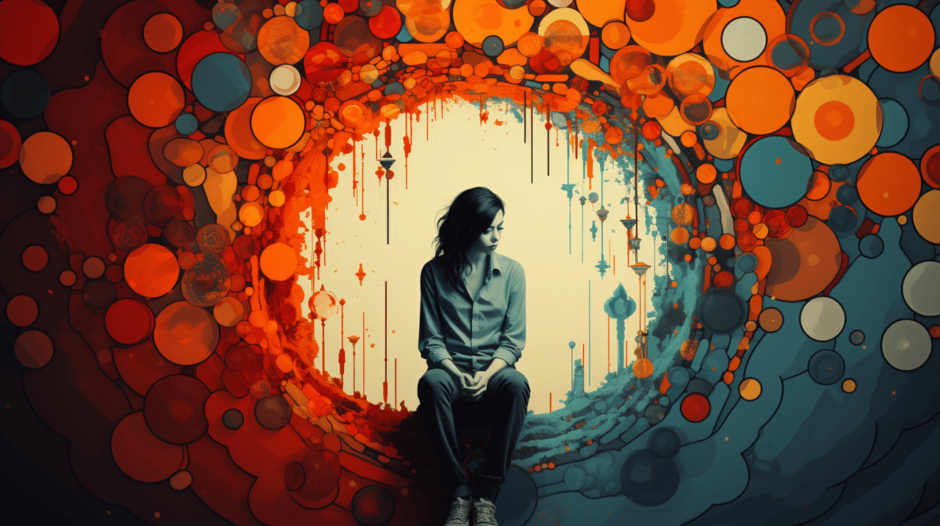 abstract image of a patient experiencing side effect