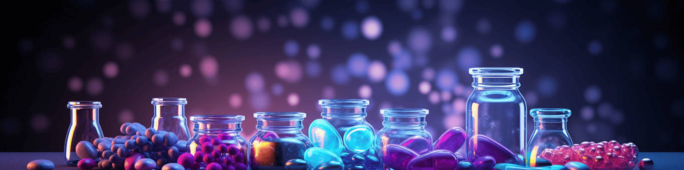 image of different drug pills on a surface