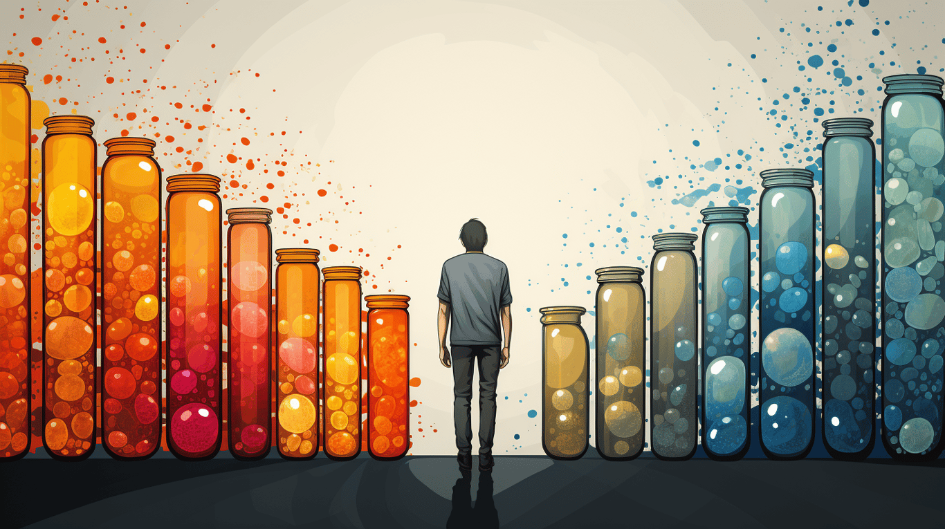 abstract image of a patient experiencing side effect