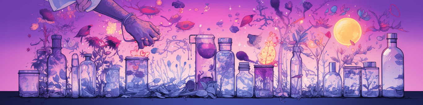 image of a doctor in a lab doing drug, clinical research