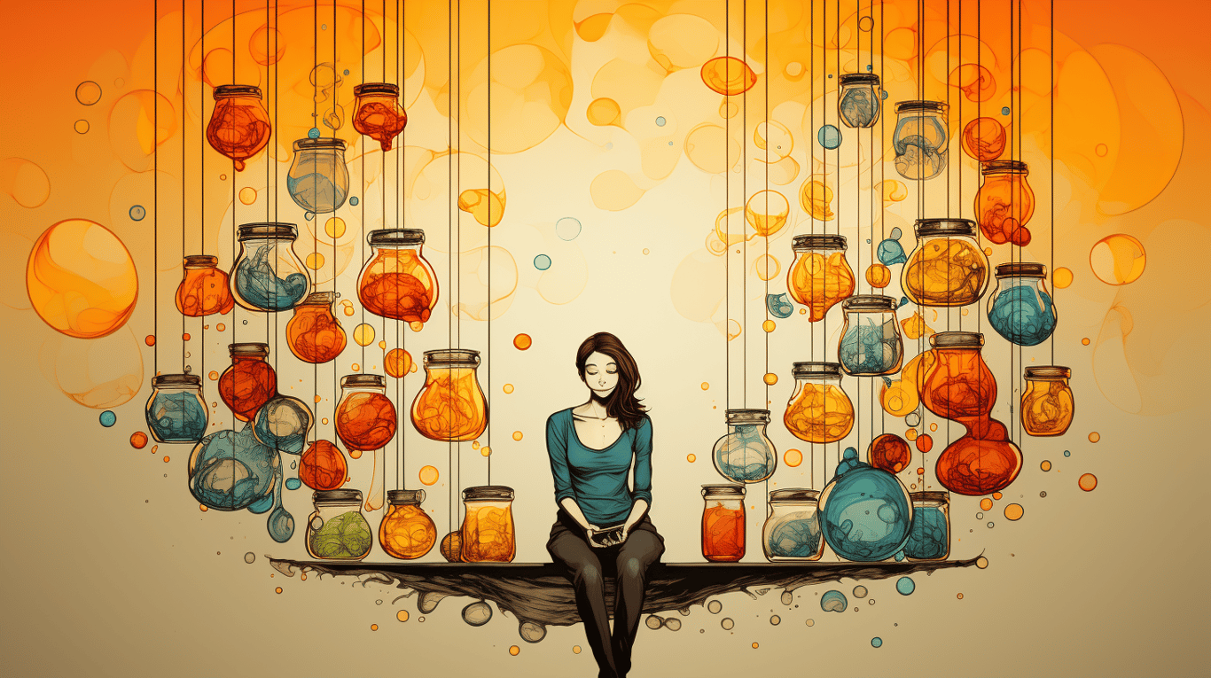 abstract image of a patient experiencing side effect