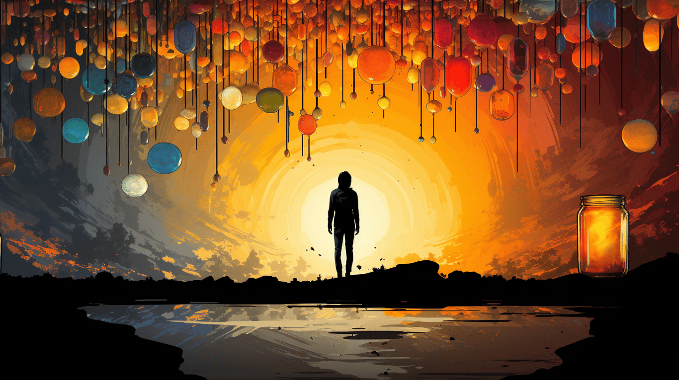 abstract image of a patient experiencing side effect