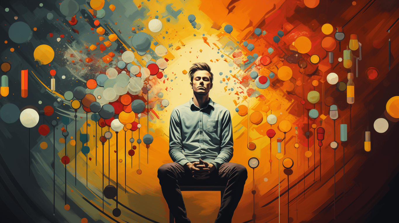 abstract image of a patient experiencing side effect