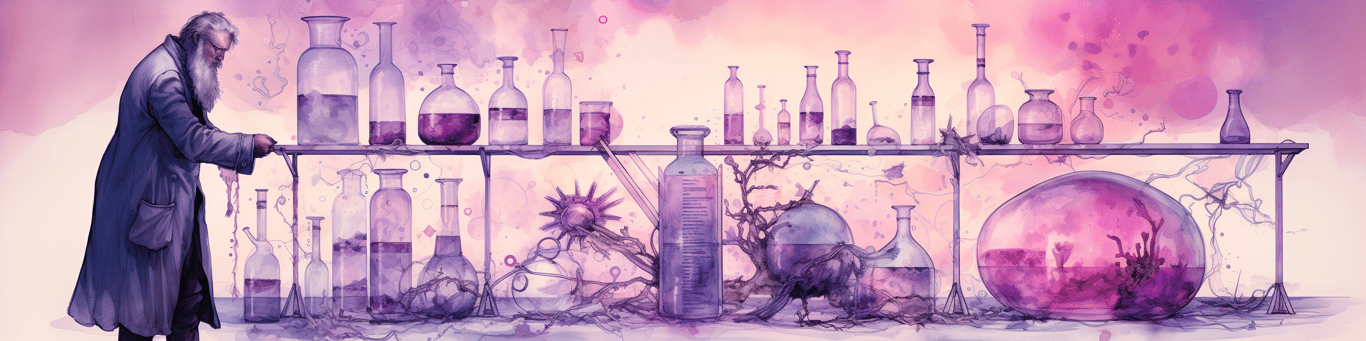 image of a doctor in a lab doing drug, clinical research