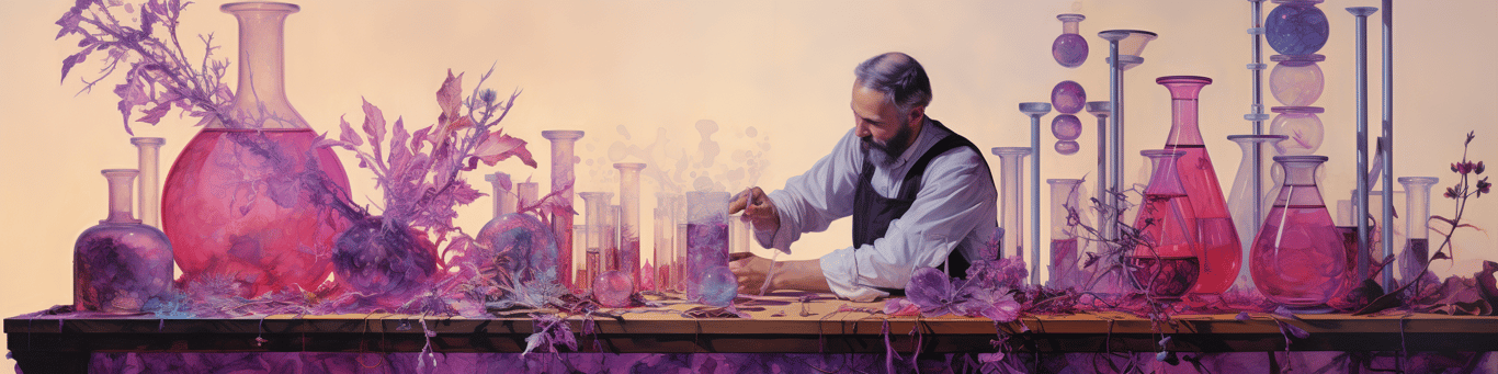 image of a doctor in a lab doing drug, clinical research