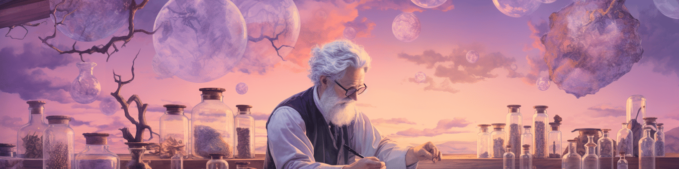 image of a doctor in a lab doing drug, clinical research