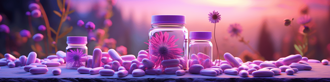 image of different drug pills on a surface