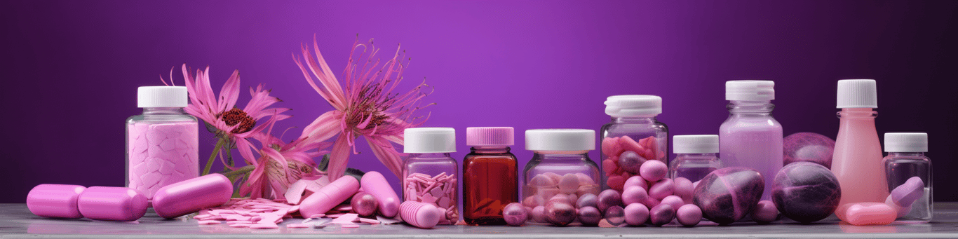 image of different drug pills on a surface