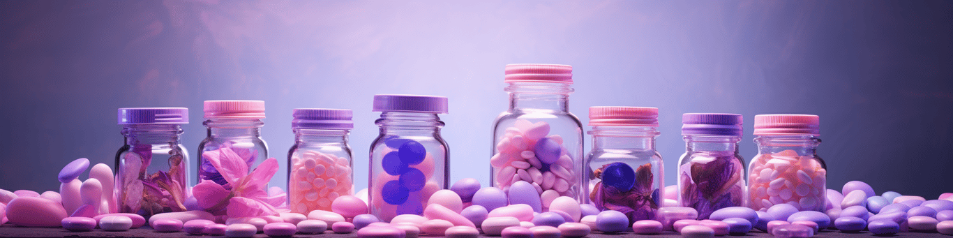 image of different drug pills on a surface