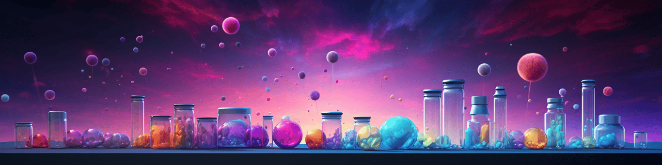 image of different drug pills on a surface