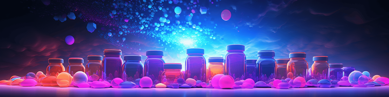 image of different drug pills on a surface