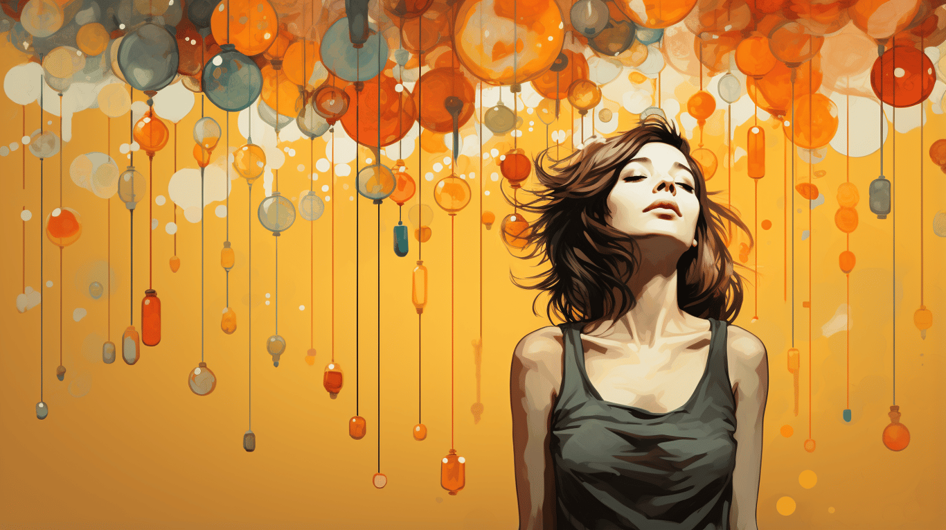 abstract image of a patient experiencing side effect