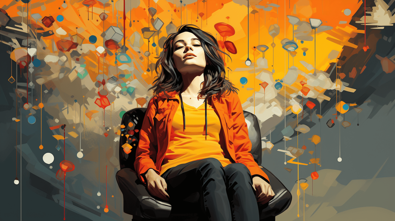 abstract image of a patient experiencing side effect