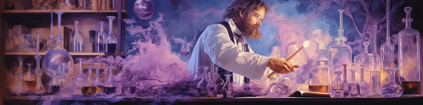 image of a doctor in a lab doing drug, clinical research