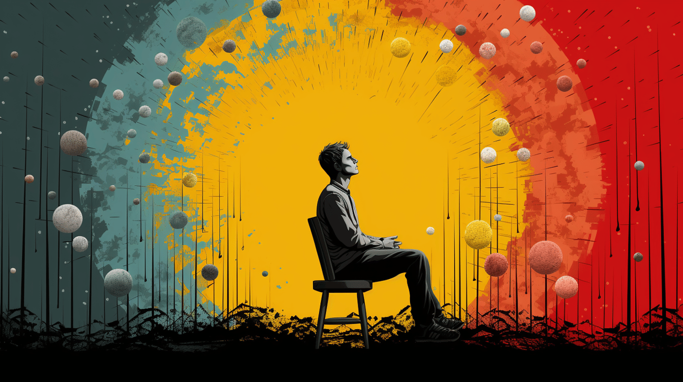 abstract image of a patient experiencing side effect