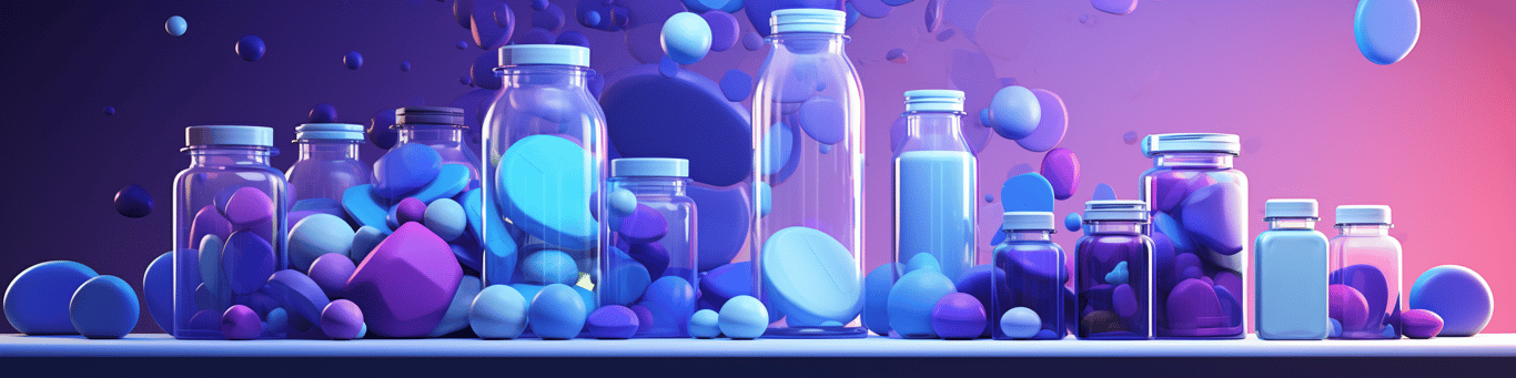 image of different drug pills on a surface