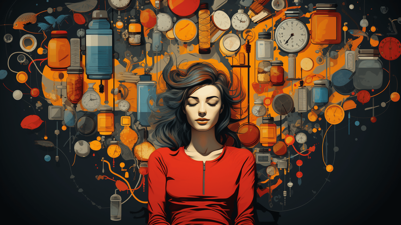 abstract image of a patient experiencing side effect