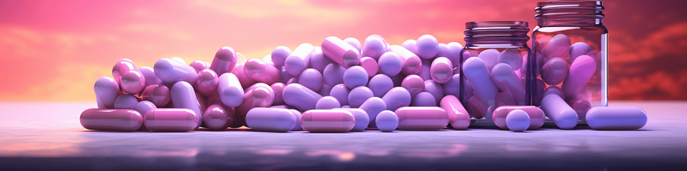 image of different drug pills on a surface