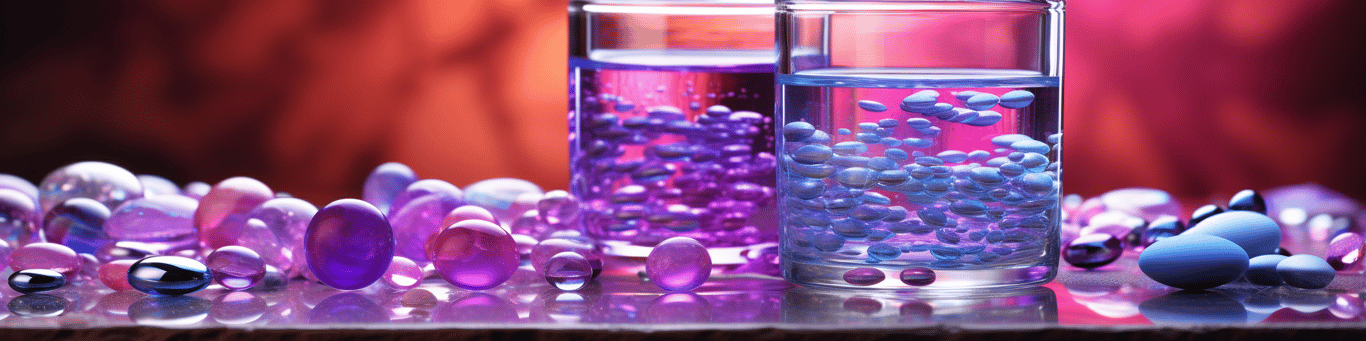 image of drug pills surrounding a glass of water symbolizing drug consumption