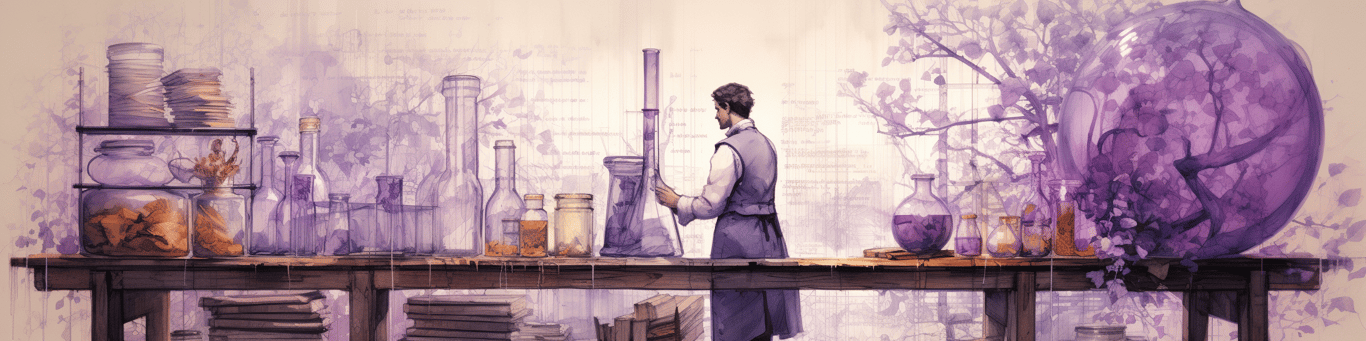 image of a doctor in a lab doing drug, clinical research