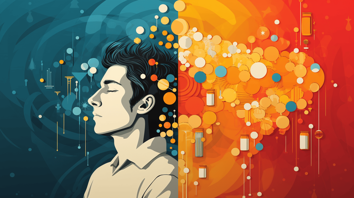 abstract image of a patient experiencing side effect