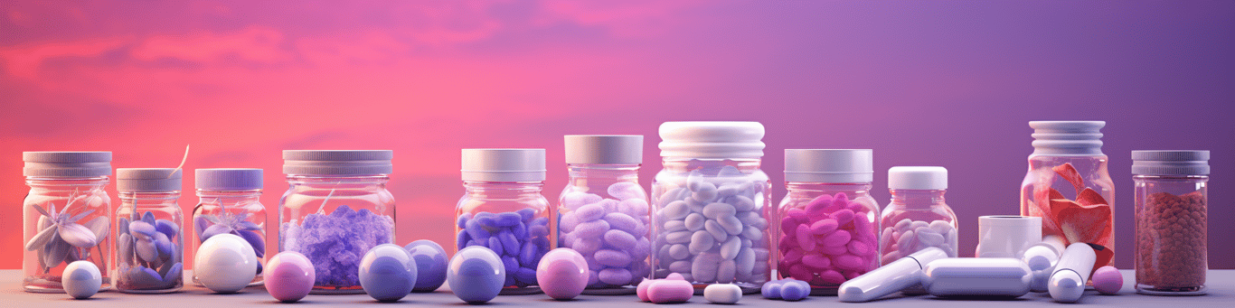 image of different drug pills on a surface