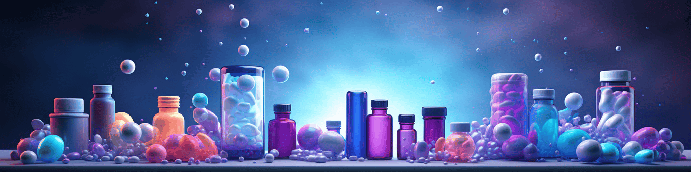 image of different drug pills on a surface