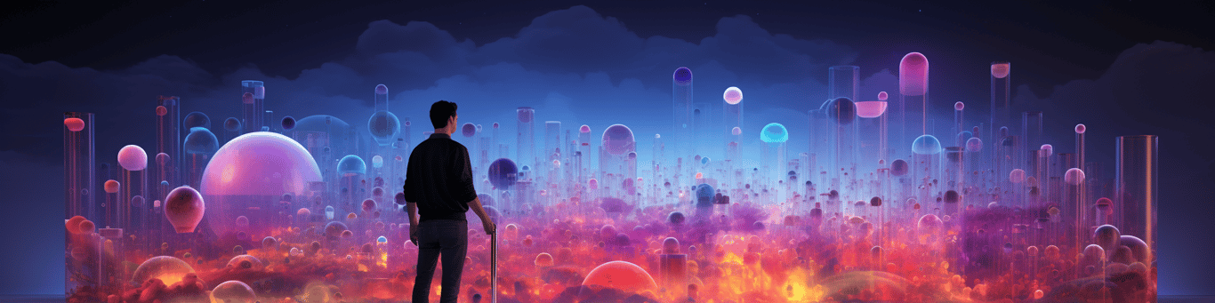 image of a doctor in a lab doing drug, clinical research