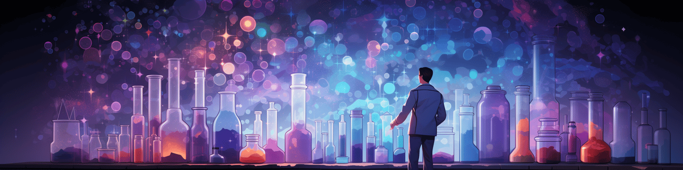 image of a doctor in a lab doing drug, clinical research