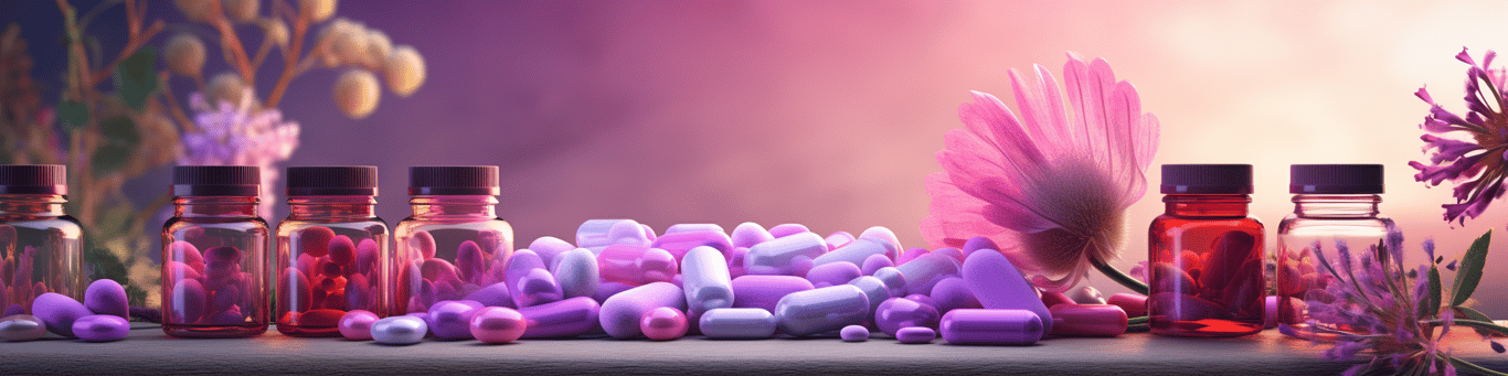 image of different drug pills on a surface