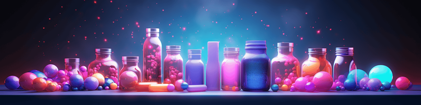 image of different drug pills on a surface