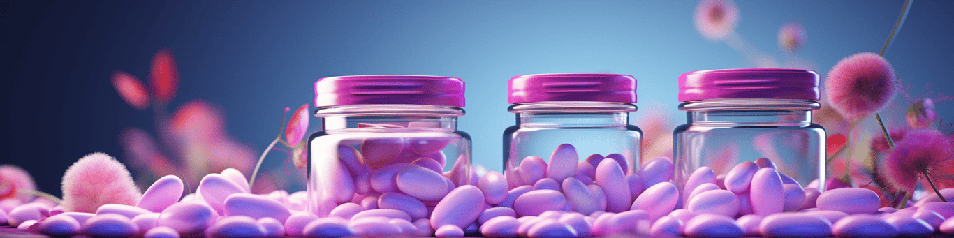 image of different drug pills on a surface