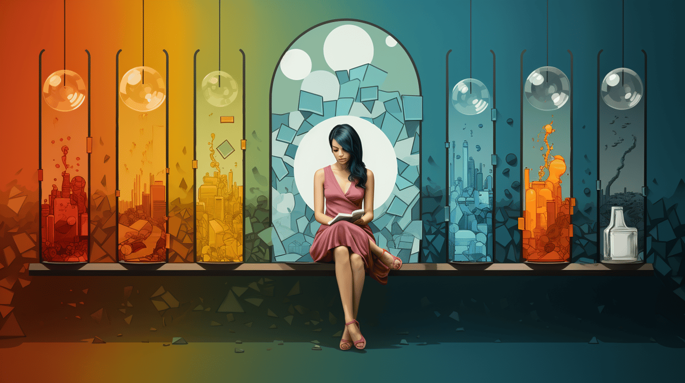 abstract image of a patient experiencing side effect