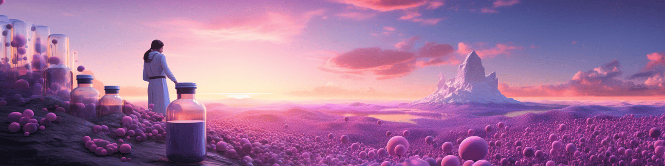 image of a doctor in a lab doing drug, clinical research