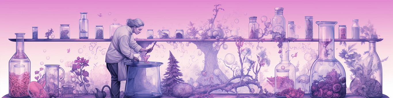 image of a doctor in a lab doing drug, clinical research