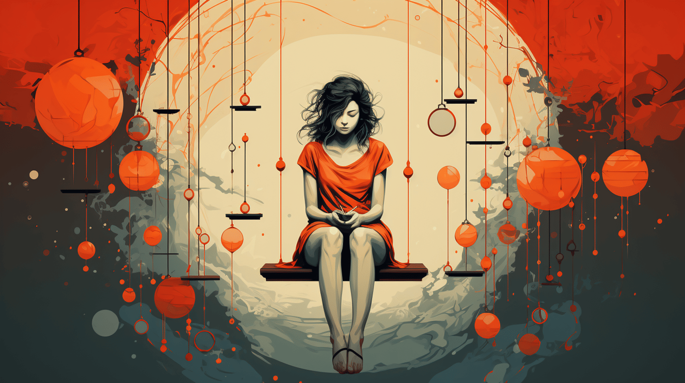 abstract image of a patient experiencing side effect