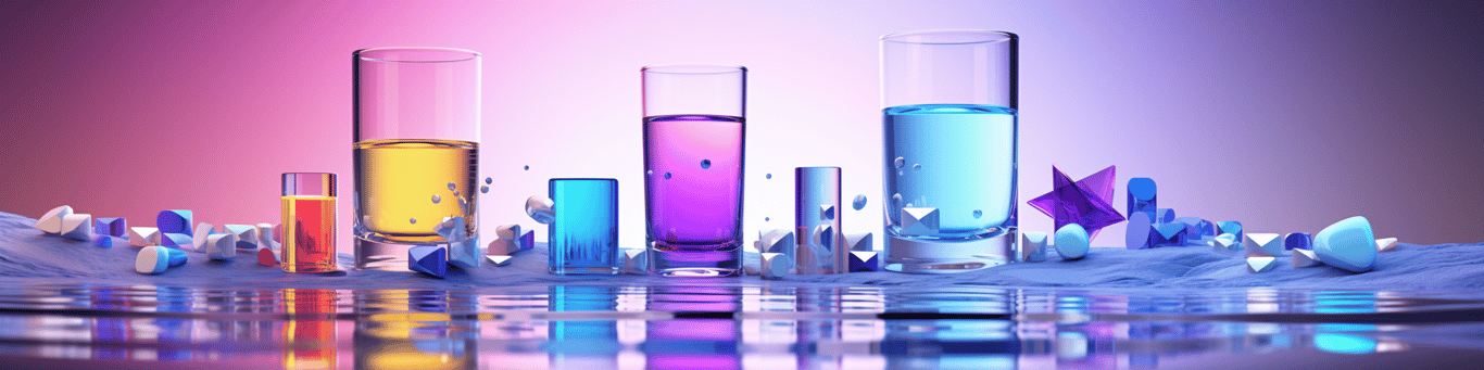image of drug pills surrounding a glass of water symbolizing drug consumption