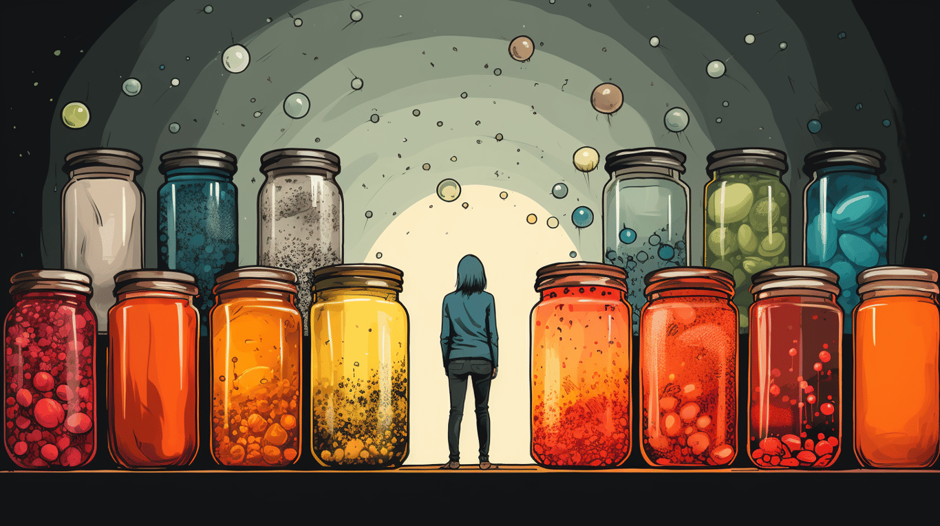 abstract image of a patient experiencing side effect