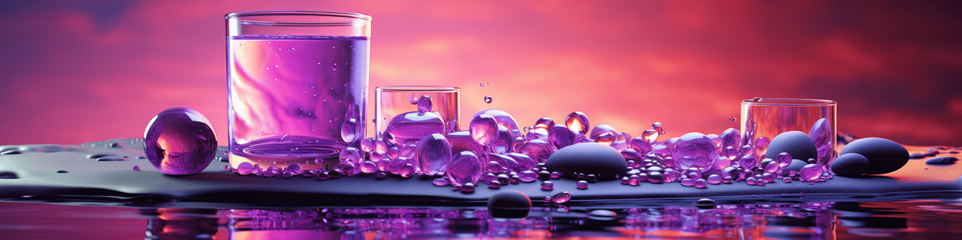 image of drug pills surrounding a glass of water symbolizing drug consumption