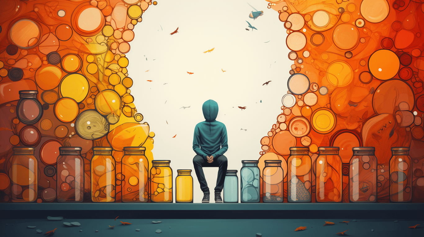 abstract image of a patient experiencing side effect