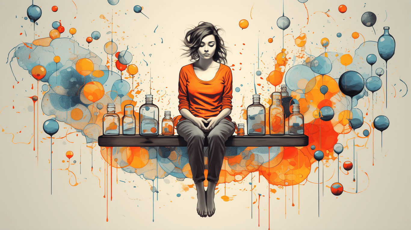 abstract image of a patient experiencing side effect