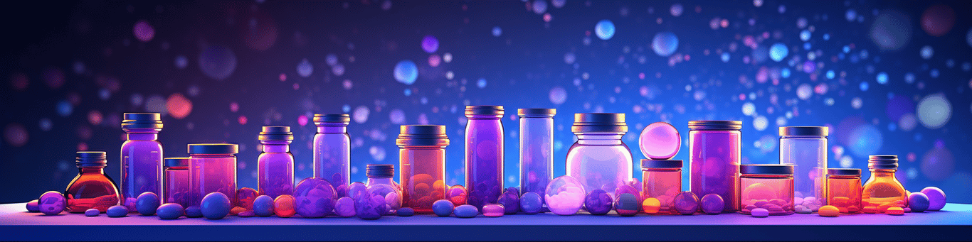 image of different drug pills on a surface