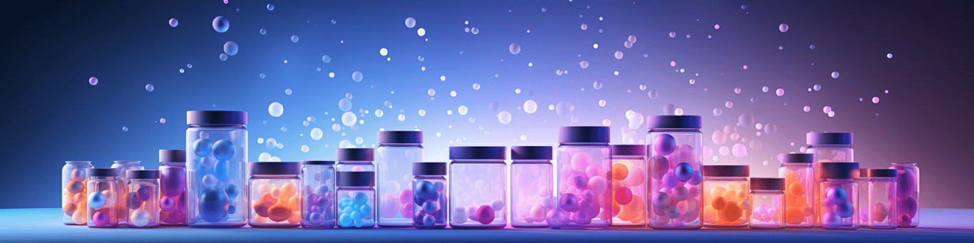 image of different drug pills on a surface